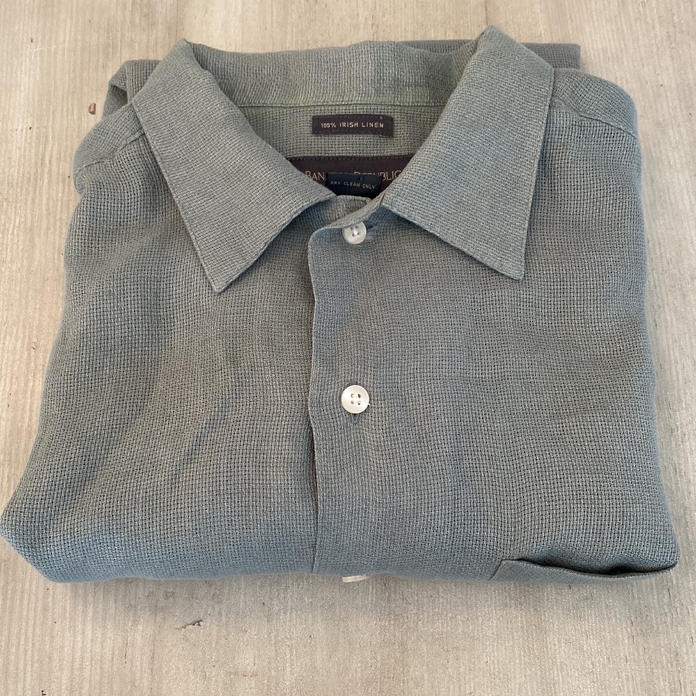 Banana Republic Irish linen button down shirt